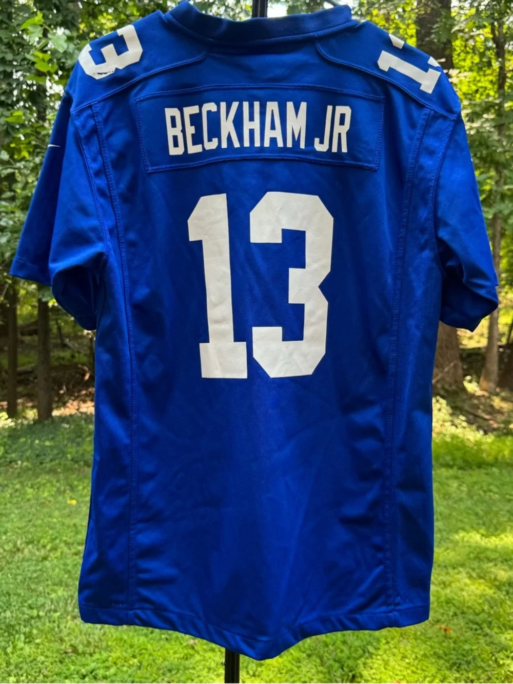 Nike Men NFL On Field Jersey NY Giants #13 Beckham Jr Polyester Blue XL YOUTH